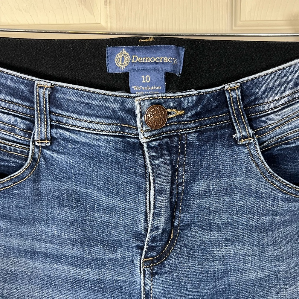 Democracy Cropped Dark Blue Absolution Jeans - image 3